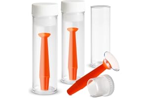 SPORTS WORLD VISION Suction Holder Inserter/Remover | Hard Contact Lens Only and Prosthetic Eyes (Orange, 3 Pcs)