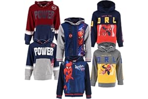 Characters Cartoons Marvel Avengers Spiderman - Bambino - Felpa Full Print - Autunno Inverno - Licenza Ufficiale