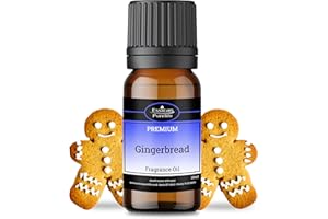 ESSICAN PURELIFE Gingerbread Fragrance Oils for Candle Making 10ml, Fragrance Oils for Soap Making, Aromatherapy, Oil Burner Oils Fragrance, Scent Oil for Diffuser, Potpourri, Bath Bomb, Air Freshener, Vegan
