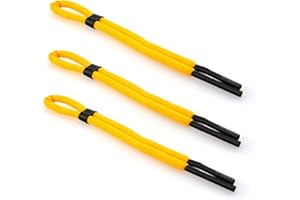 Edison & King Multipack Pływający Sznurek do okularów sportowych - Dostępny w kolorach sygnalizacyjnych i neonowych - Elastyczny sznurek do okularów - 66 cm (Mix, 3 szt.)