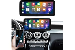 Road Top 12.3 Zoll Ultra-schmal Carplay Radio Touchscreen für Mercedes Benz A/C/V Klasse GLA CLA W176 C117 X117 X156 W447 2015-2018 mit NTG 5.0, Unterstützung Drahtlos Carplay/Android Auto/Mirrorlink