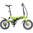 MiRiDER 16 Folding Electric Bike Lightweight Magnesium Alloy Foldable Commuter eBike - 36V 7Ah Removable & Lockable Integrated Battery