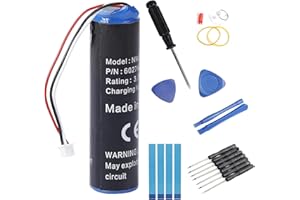 Fuworance Batterie 3400mAh 3,7V Compatible avec Tomtom GPS Urban Rider Pro Urban Rider Rider 4GD00 Rider 2th Edition, Rider 2 4GC01, 4K00.001, 4K00.13, 6027A0050901, 6027A0131301 Outils de réparation