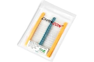 Chanzon 100pcs 1/4W (0.25W) 120 Ω ohm Résistance fixe à film métallique 0.01 ± 1% Tolérance 120R MF Résistances à trou traversant Rohs Certifié