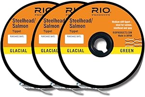 RIO Products Fluoroflex Saltwater Tippet, Fly Fishing Fishing Tackle, Clear