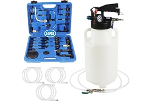 PARAOUTIL 8L Pompe Remplissage Boite Vitesse, Appareil Remplissage de Boîte de Vitesse avec 26 ATF Adaptateurs Outil Remplissage Huile Boite de Vitesse Automatique Convient à la plupart véhicules (8 L+26 ATF)