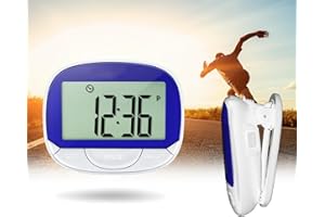 ZIKSUN Walking Pedometer, Accurately Track Simple Steps Counter with Digital Display, Portable Sport Pedometers for Men Women Kids Walking/Running/Distance/Step