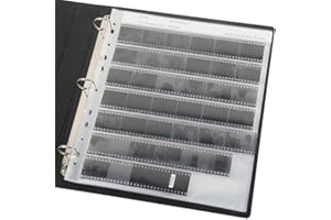 LVYXON Confezione da 50 pellicole protettive per pagine negative, senza acidi, per conservare pellicole da 35 mm, 120 4 x 5, compatibili con raccoglitori a 3 anelli (135, una confezione da 50)