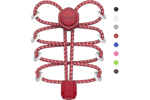 HOMAR Elastic No Tie Shoe Laces Strech Tieless Reflective Shoelaces with 15 Colors for Kids Adults Trainers One Size Fits All No Tie Shoe Strings for Sneakers Boots Casual Shoes