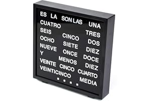 Out of the blue Reloj con Letras Led