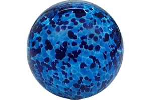 PFRONTEN SCHMUCK Boule de rêve/souhait Boule de cristal mini Presse-papier en verre Travail artisanal Bleu, env. 6 cm Ø