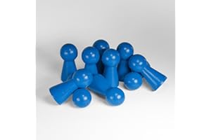 Spieltz Personaggi da gioco – grandi coni in legno, 19/40 mm (blu, 50 pezzi)