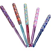Coopay Haaknaalden, 9 breinaalden van hout, 2 mm - 6 mm, ergonomische breinaalden voor het maken van Amigurumi-speelgoed, ideaal voor alle soorten patronen en draden of casual werk