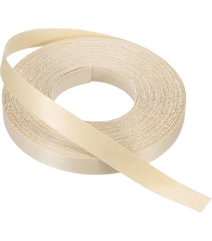 Mprofi MT® - Natuurlijke Fineer Kantenband en Adhesieve Strijkrand | 22mm x 10m | Beuken | Eenvoudig Aan Te Brengen | Randbeschermer voor Planken