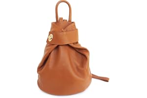 Superflybags Zaino Donna Daypack Vera Pelle Martellata Cinghie Regolabili modello SIRACUSA DO Made In Italy