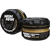 Nishman Sa&ccedil; Şekillendirici Wax 07 Gold One, 150 ML | T&uuml;m Sa&ccedil; Tipleri | Ekstra G&uuml;&ccedil;l&uuml;, Islak ve Parlak G&ouml;r&uuml;n&uuml;m