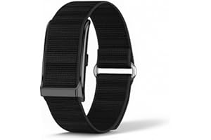 Elprico Banda di Tracker Fitness Senza Schermo, attività Impermeabile e Sleep Monitor con Batteria da 45 Giorni, Banda per la Salute del Braccialetto Intelligente per Uomini e Donne (BLACK)