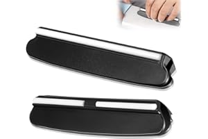 VZU Lot de 2 aides à aiguiser à 15 °, support d'angle à 15 °, aide à l'affûtage, couteau à aiguiser manuel, support d'angle pour aiguiser pour pierre à aiguiser débutants, noir