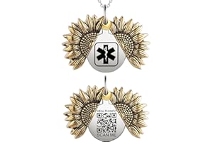 Theluckytag Upgraded Medical Bracelets Men Women with QR Code Medical Alert ID Bracelets - Titanium Steel Wristband Fits Wrists Up 8''-10''- More Space Custom Emergency Medical ID Info