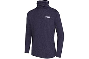 TCA Boys' Warm Up Long Sleeve Training Workout Funnel Neck Thermal Running Top with Thumbholes