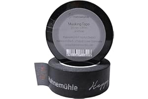 Hahnemühle Taśma maskująca, wodoodporna taśma washi, nadaje się do akwareli, długość 20 metrów (szara, 20 mm)