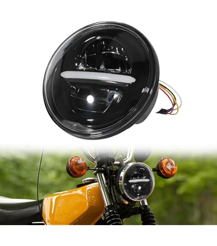 Riloer 2PCS ABS Motorrad-Frontgabel Reflektoren Lichter für H-Arley S-Portster 883 1200 x48 2004-2018, Motorbike Night Fender Lower Slider Reflektoren, Gelb, Gelb