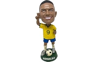 FABBRO TERESA PROMOTION Statuetta Ronaldo il Fenomeno, Riproduzione in Resina, 100% Dipinto a mano, Altezza 20 Centimetri