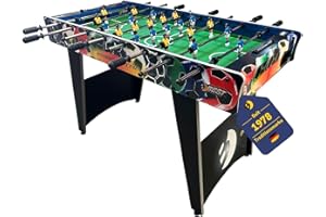 B BEST SPORTING BEST SPORTING Tischkicker Kinder & Erwachsene | Kickertisch Spiele, Tischfussball & Fußball Spielzeug – inklusive 2 Kickerbälle, höhenverstellbare Füße, Antirutsch-Griffe, Atomic-Soccer Design