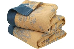 SAYT RLAE 100% Baumwolle Boho Decke Tagesdecke Doppelseitig Bettwäsche Kuscheldecke, Blanket Cover Sheet for Bed Sofa, Wohnzimmerdecke Couchdecke Sesseldecke Wendedecke Bettüberwurf, 200x230cm