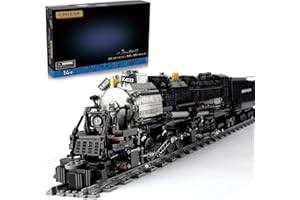 URGEAR Treno con Pista Set di Costruzione 1608pz 78 * 7 * 11cm, MOC Modellino Treni a Vapore per Decorazione Casa per Adulti e Ragazzo Giocattolo