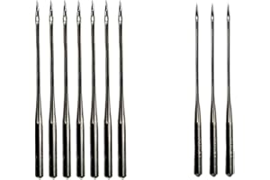 Crafts&Co® Nadelset für Nähmaschinen | Universelle Nadeln für Verschiedene Stoffe und Materialien | Geeignet für die Crafts&Co-Nähmaschine | Größe 90-14 und 75-11 - 10 Stück