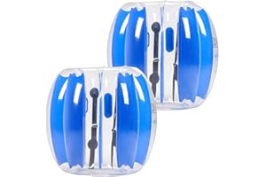 VEVOR Palline Paraurti Gonfiabili, Vestito Portatile di Pallone da Sumo per Sport all'Aperto Gioco di Squadra, Giocattolo per Giardino Cortile da Calcio per Attività Striscia Blu 0,9 m 2 Pezzi