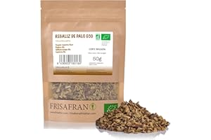FRISAFRAN | Infusion De Racine De Réglisse Coupée | Biologique | Directement Du Producteur | Thé de bâton de reglisse | Thé de réglisse coupée | reglisse | Réglisse | Infusion | Tisane Reglisse | 50g