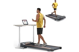 HOMETRO Tapis Roulant Salvaspazio, 1-8KM/H Tapis Roulant con Pendenza, 2.0HP, Display a LED, App e Telecomando, Nessuna Installazione per Esercizi di Fitness da Casa Al Coperto, Max.120 Kg