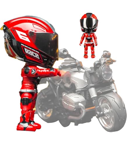 Générique Motorcycle Rider Collectible – Figurine d'action Version Q | figurine d'affichage de bureau, mini modèle articulé transformable, cavalier articulé mobile, figurie de loisir pour garçons Générique Motorcycle Rider Collectible – Figurine d'action Version Q | figurine d'affichage de bureau, mini modèle articulé transformable, cavalier articulé mobile, figurie de loisir pour garçons