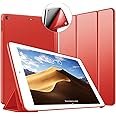 VAGHVEO iPad 9.7 2018/2017 6th/5th Generation Case - Ultra Slim Lightweight Stand Case [Auto Sleep/Wake] with Soft TPU Back Smart Cover for 9.7 inch Apple iPad A1893/A1822/A1823/A1954 (Red)