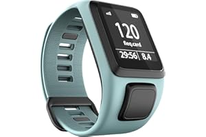 ANBEST Pasek do zegarka TPU kompatybilny z Tomtom Runner 3 / Spark 3 / Runner 2 / Adventurer 2 / Golfer 2, wygodne paski do Tomtom Runner 2 Music/Spark 3 Cardio Smart Watch (niebieski),