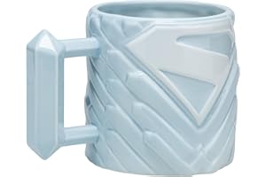Paladone DC Comics Superman Fortress of Solitude Taza de cerámica de 650 ml con licencia oficial, tamaño grande para té, chocolate caliente y más, regalo para fans de los superhéroes