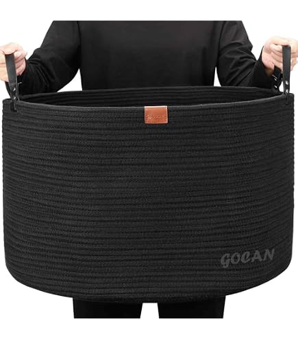 Casaphoria Aufbewahrungskorb Faltbar – 55,9x35,6 Cm, Grau, Aus Baumwollseil Für Decken & Wäsche
