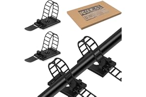 SZFUDIGO kabelhalter,Schreibtisch-Draht-Organizer Kabelbinder selbstklebende Kabelclips Kabelmanagement Kabelhalter für den Schreibtisch 50 Stk Schwarz