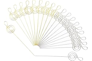 CUTEFLY Woohome 20 Pz Foto Memo Clip, Titolari di Carta Numero di Tabella, Clip di Memo Metallo per Riunioni di Festa di Nozze Carta da Ufficio Clip di Memo