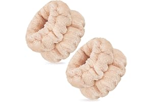 XINNUN Face Wash Wristbands Spa Washing Face Sweatbands Makeup Elastic Wrist Wash Band Absorbent Towel Wristband Wristbands for Washing Face skincare Women Girls Keep Liquid from Spilling Down Arms