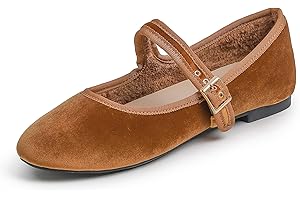 Feversole Ballerina Pelle Scamosciata Colorata con Cuscino in Memory Foam per amaretti da Donna