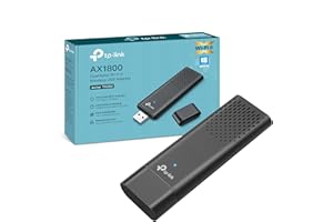 TP-Link Clé WiFi 6 Puissante AX1800 Mbps, Archer TX20U, Adaptateur USB WiFi, dongle WiFi, USB 3.0 Bi-Bande, 2.4G / 5GHz, MU-MIMO, WPA3, Compatible avec Windows 11/10