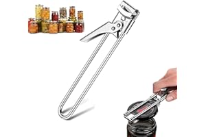 JIEYUCHU Abrelatas Manual, Abridor de Botes Ajustable, Abre Botes Tarros Acero Inoxidable, Multifunción Abridor de Botellas para La Cocina Doméstica, Personas Mayores, Mujeres