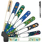 Vicloon Notfall-Armband für Kinder & Marker, 8 Stück Sicherheits ID Armband, Anti verloren Notfallarmband Wasserdichtes Wiede
