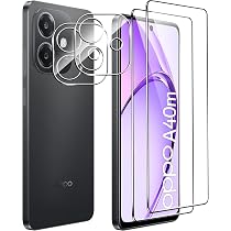 Protection écran Verre Trempé 9H Pour OPPO A5 Pro 4G/5G - 2 Pièces écran + 2 Pièces Caméra Arrière - HD Transparent, Anti-rayures, Oléophobe - 13