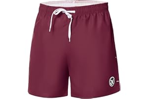 Ladeheid Bañador Hombre Short Deportivo de Baño con Forro Interior de Malla, Secado Rápido, Cintura con Cordón y Bolsillos, Cómodo para Playa, Piscina o Gimnasio LA40-198