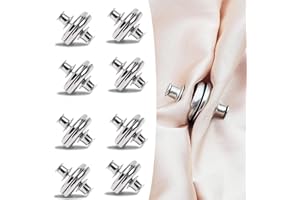 FCSNJH 8 pares de botones magnéticos, clips de cortina, botones magnéticos, cortina magnética, clips de cortina, cortina magnética para que la luz se filtre o las cortinas se soplan alrededor de 20 mm