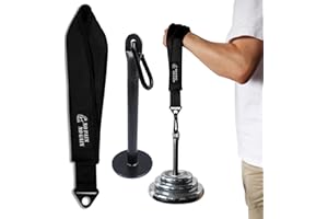 J Bryant Cintura per allenamento con braccio, impugnatura per braccia, dita, avambraccio, attrezzatura per esercizi di rafforzamento e power trainer per macchine con cavi e allenamento con pesi liberi